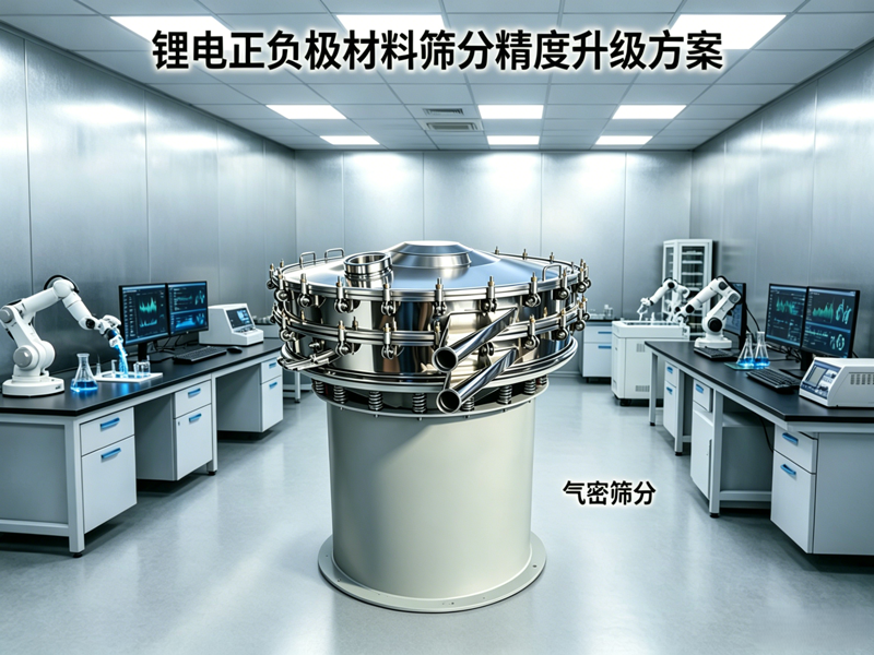锂电池正负极材料筛分粒度精度不够升级方案